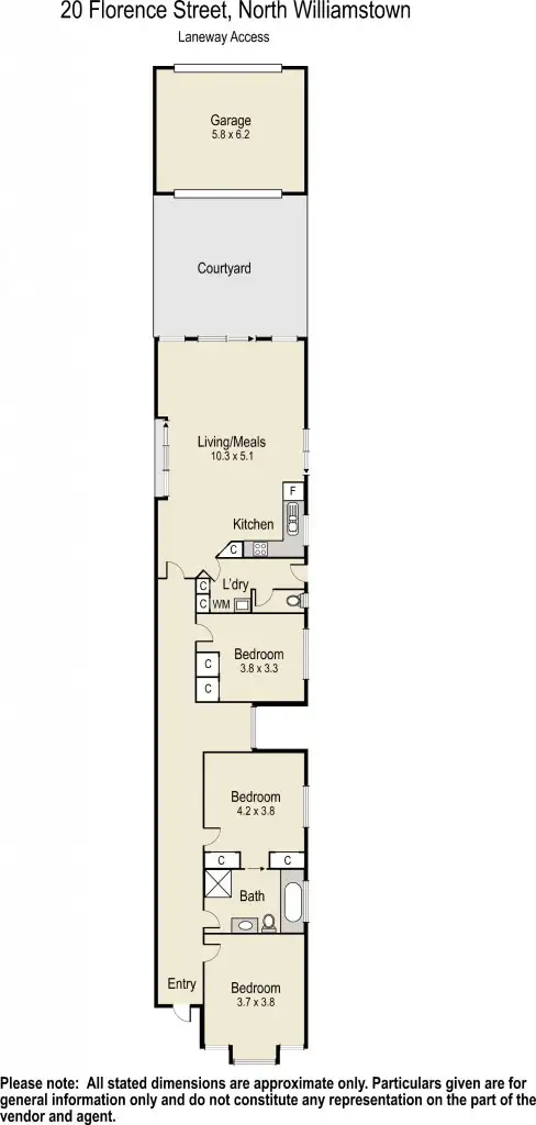 Floorplan of Homely house listing, 20 Florence Street, Williamstown VIC 3016