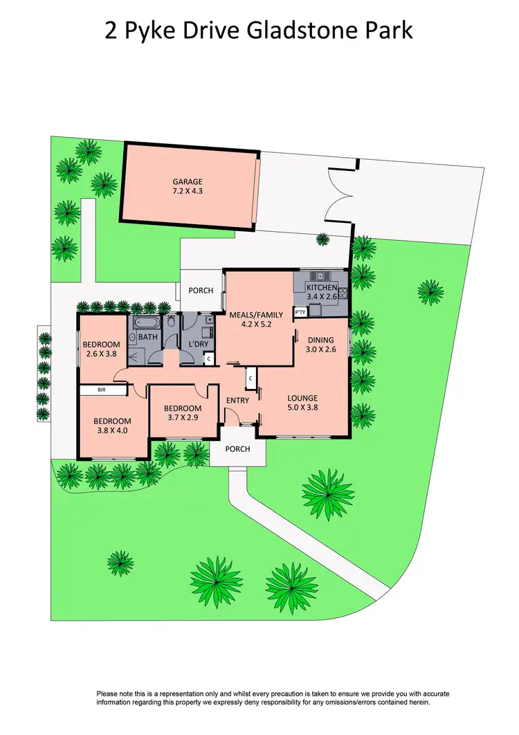 Floorplan of Homely house listing, 2 Pyke Drive, Gladstone Park VIC 3043
