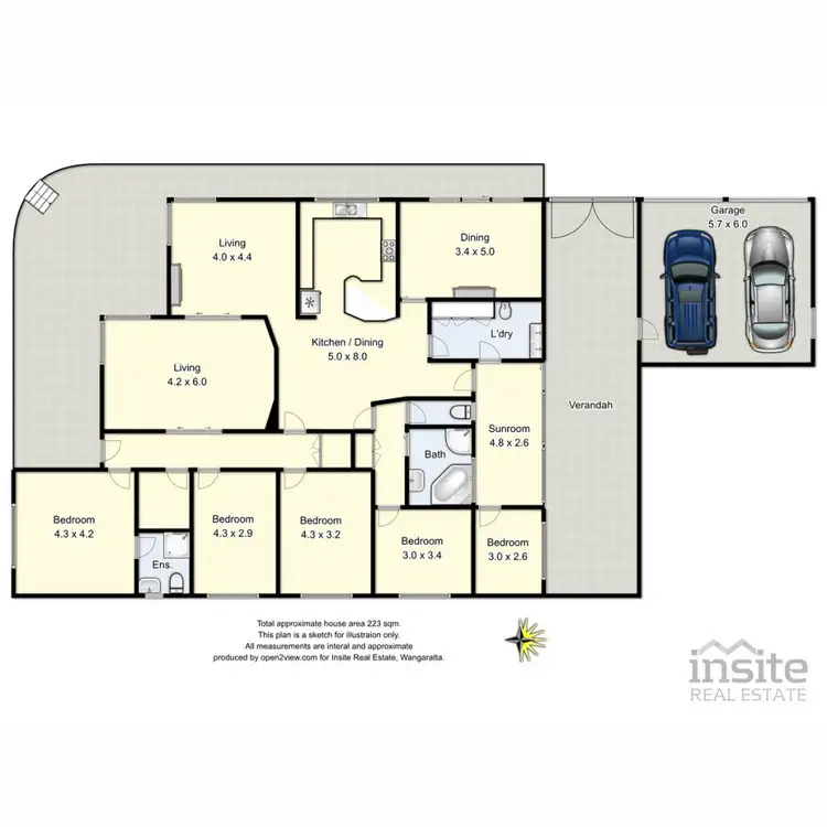 Floorplan of Homely house listing, 5 Phillipson Street, Wangaratta VIC 3677