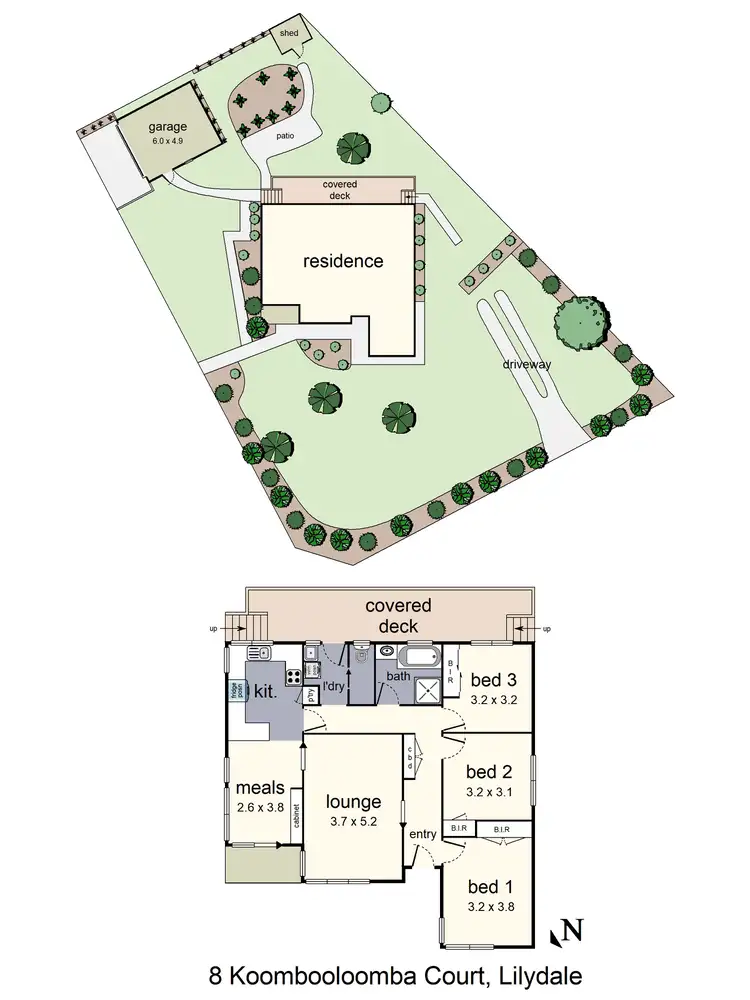 Floorplan of Homely house listing, 8 Koombooloomba Court, Lilydale VIC 3140
