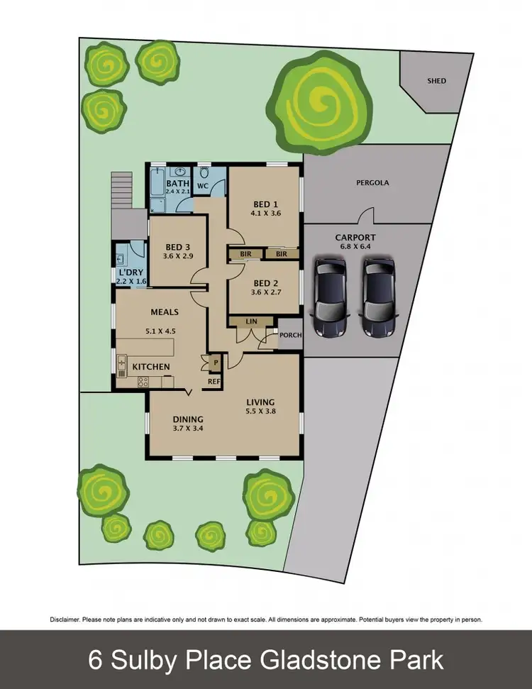 Floorplan of Homely house listing, 6 Sulby Place, Gladstone Park VIC 3043