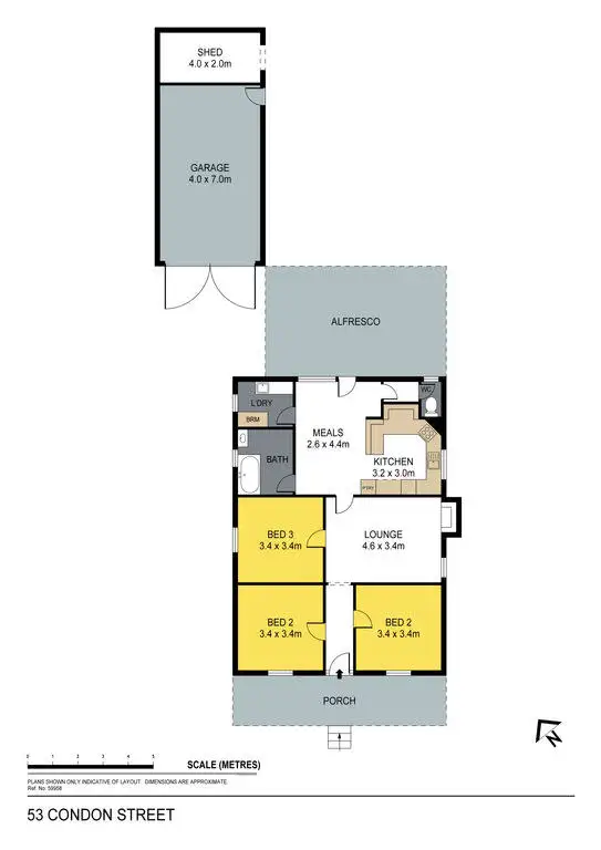 Floorplan of Homely house listing, 53 Condon Street, Kennington VIC 3550