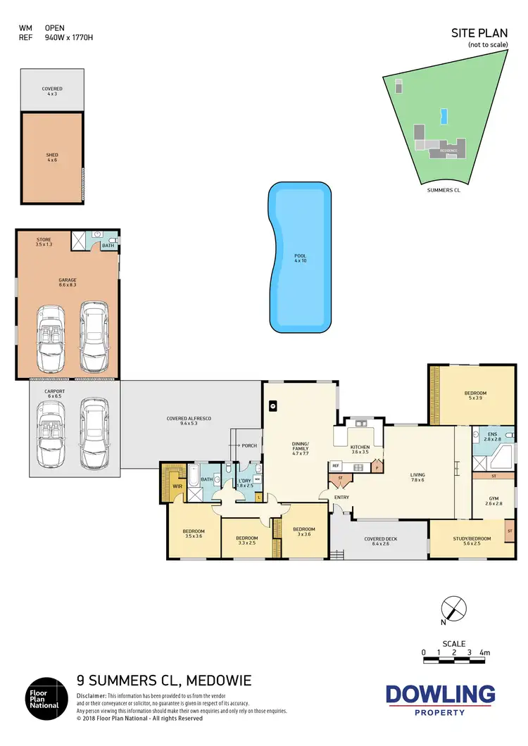 Floorplan of Homely rural property listing, 9 Summers Close, Medowie NSW 2318
