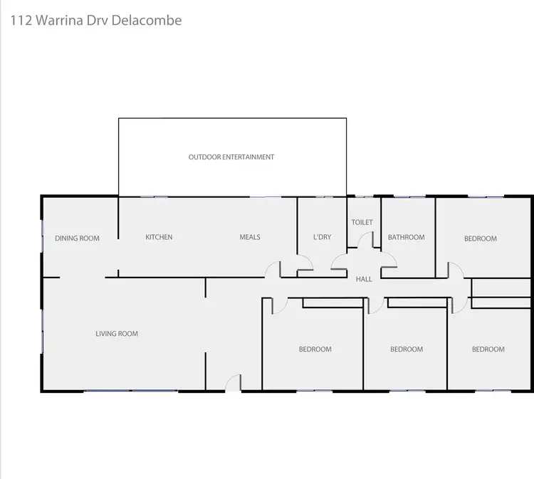 Floorplan of Homely house listing, 112 Warrina Drive, Delacombe VIC 3356