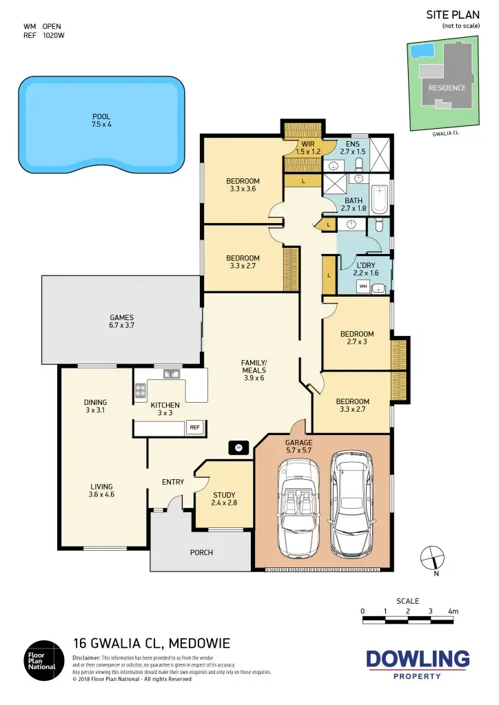 Floorplan of Homely house listing, 16 Gwalia Close, Medowie NSW 2318