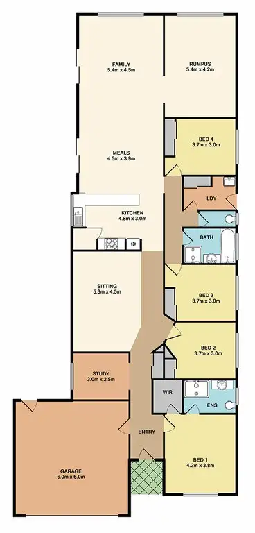 Floorplan of Homely house listing, 5 Moroka Court, Whittlesea VIC 3757