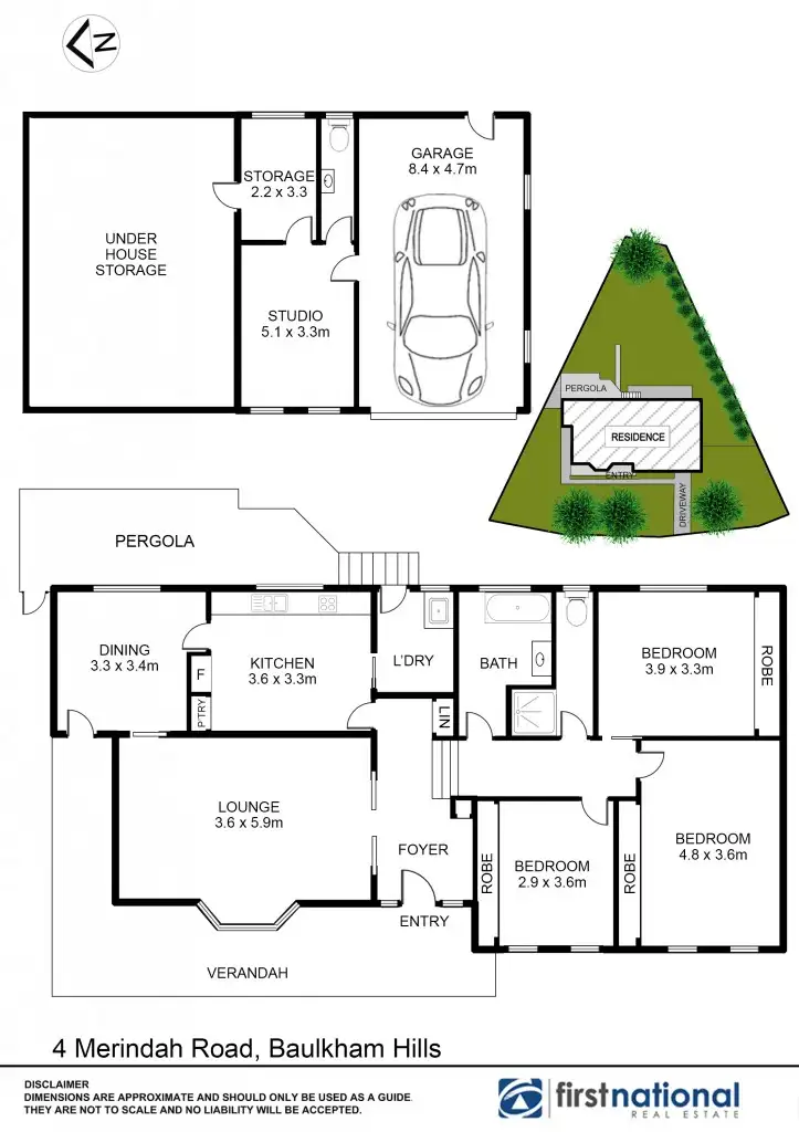 Floorplan of Homely house listing, 4 Merindah Road, Baulkham Hills NSW 2153