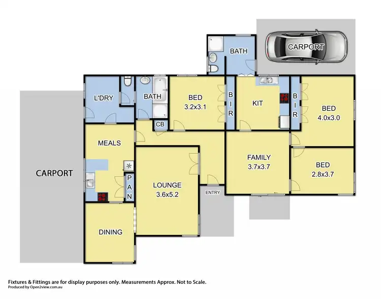 Floorplan of Homely house listing, 51 Snodgrass Street, Yea VIC 3717