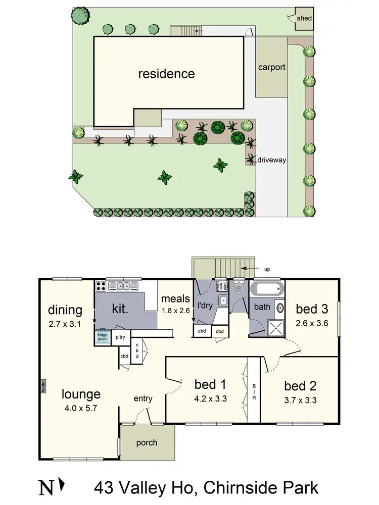 Floorplan of Homely house listing, 43 Valley Ho, Chirnside Park VIC 3116