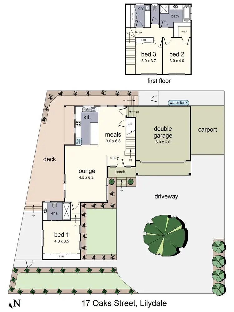 Floorplan of Homely house listing, 17 Oaks Street, Lilydale VIC 3140