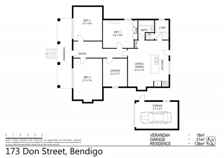 Floorplan of Homely house listing, 173 Don Street, Bendigo VIC 3550
