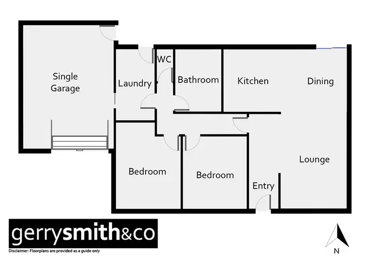 Floorplan of Homely unit listing, 1/38 McPherson Street, Horsham VIC 3400