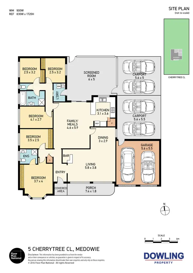 Floorplan of Homely house listing, 5 Cherry Tree Close, Medowie NSW 2318