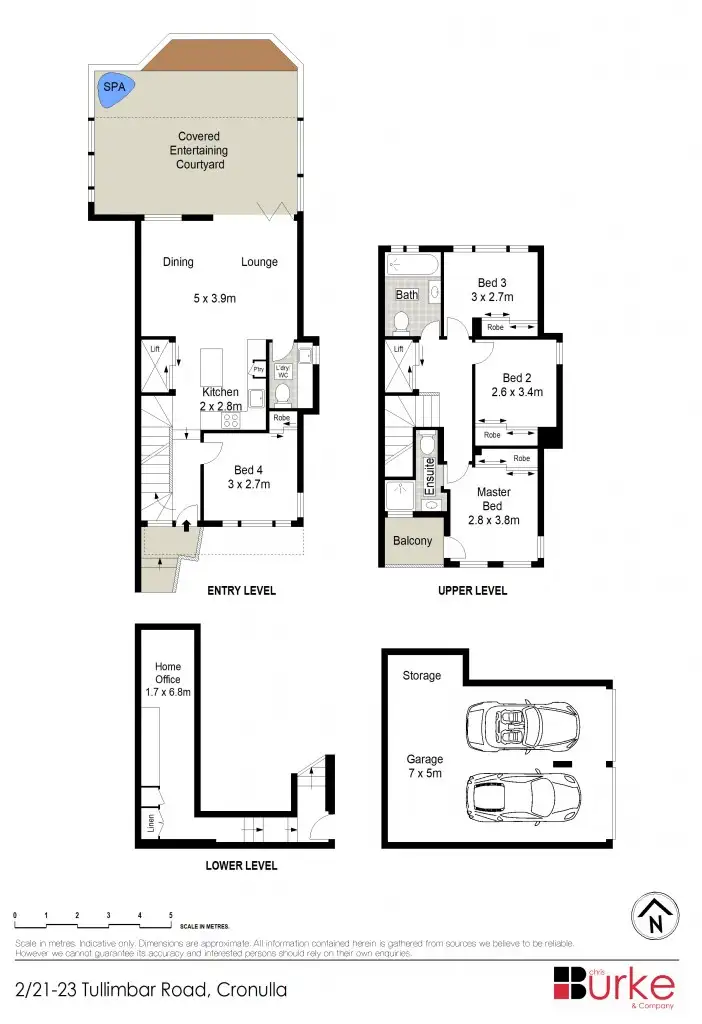 Floorplan of Homely townhouse listing, 2/21-23 Tullimbar Road, Cronulla NSW 2230