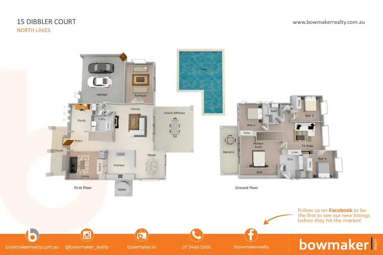 Floorplan of Homely house listing, 15 Dibbler Court, North Lakes QLD 4509