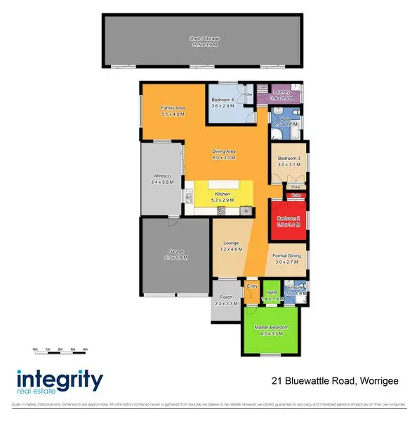 Floorplan of Homely house listing, 21 Bluewattle Road, Worrigee NSW 2540