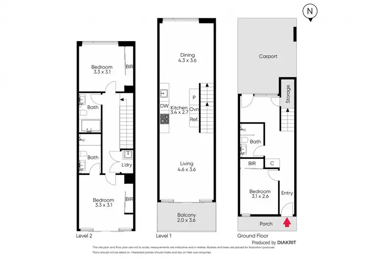 Floorplan of Homely townhouse listing, 20 Buckingham Street, Richmond VIC 3121