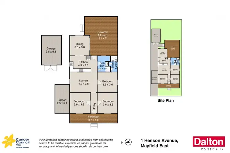 Floorplan of Homely house listing, 1 Henson Avenue, Mayfield East NSW 2304