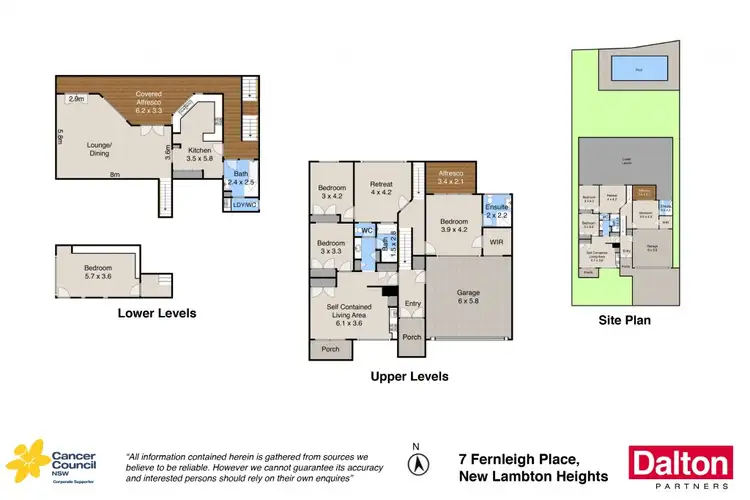 Floorplan of Homely house listing, 7 Fernleigh Place, New Lambton Heights NSW 2305