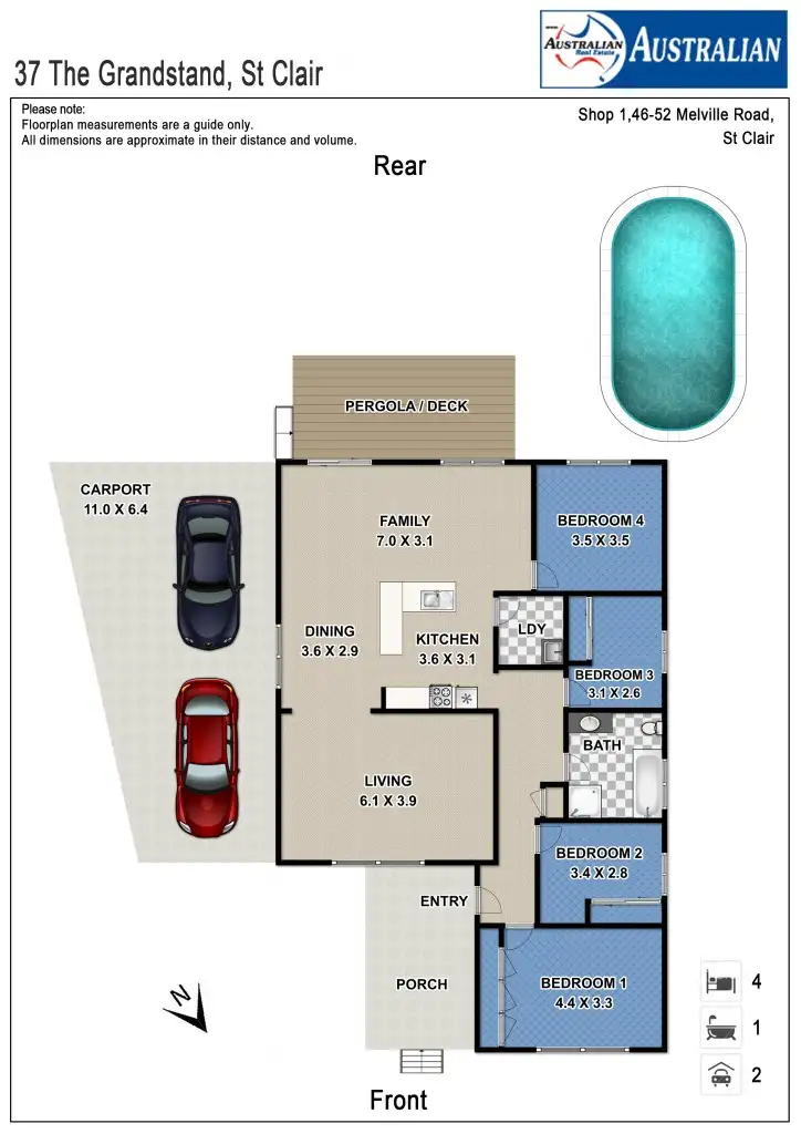 Floorplan of Homely house listing, 37 The Grandstand, St Clair NSW 2759