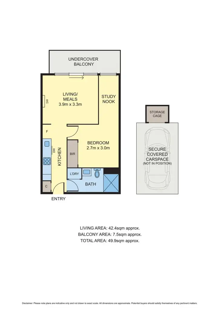 Floorplan of Homely apartment listing, 114C/6 Clarkson Court, Clayton VIC 3168