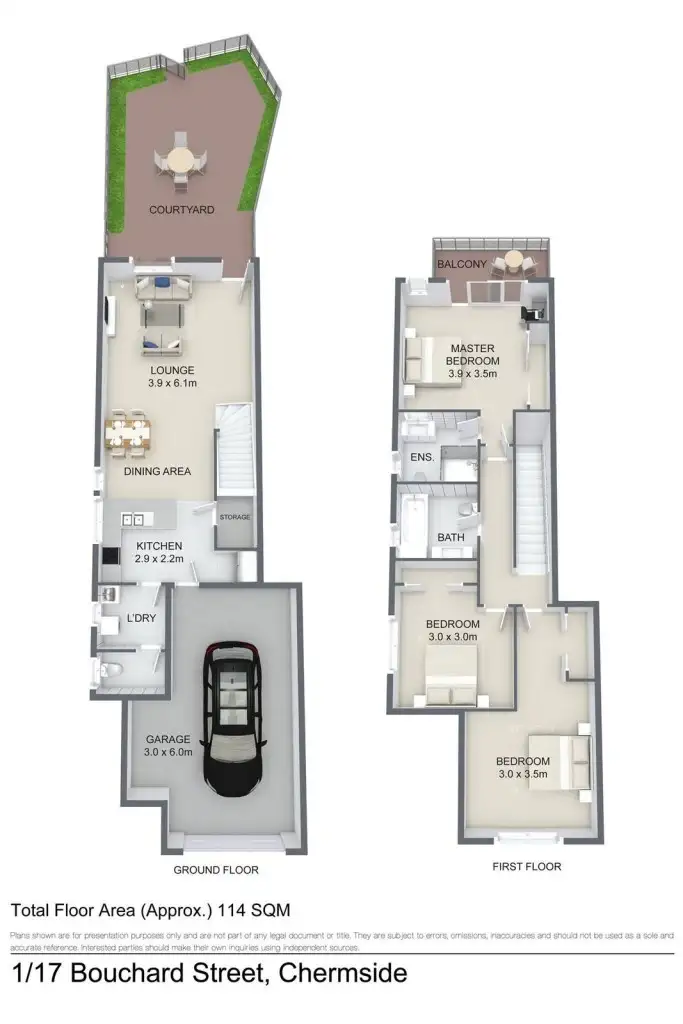 Floorplan of Homely townhouse listing, 17, LOT 1, 1 Bouchard Street, Chermside QLD 4032