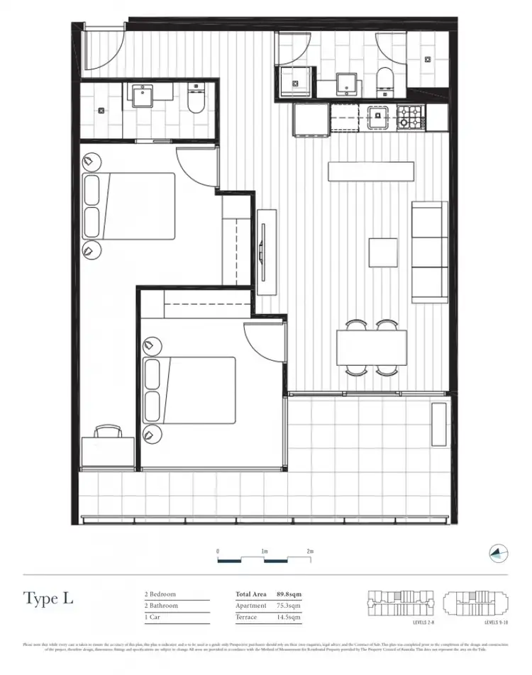 Floorplan of Homely apartment listing, 211/1-11 Moreland Street, Footscray VIC 3011