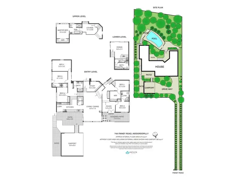 Floorplan of Homely house listing, 74A Finney Road, Indooroopilly QLD 4068