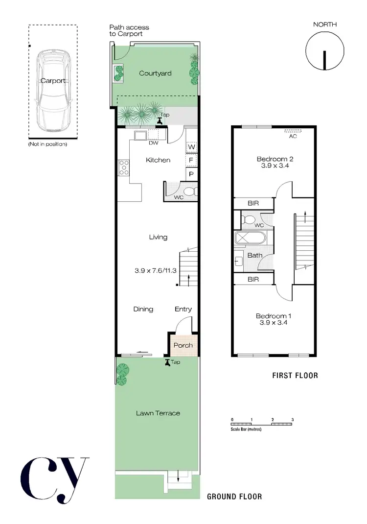 Floorplan of Homely townhouse listing, 4/5 Salvado Street, Cottesloe WA 6011