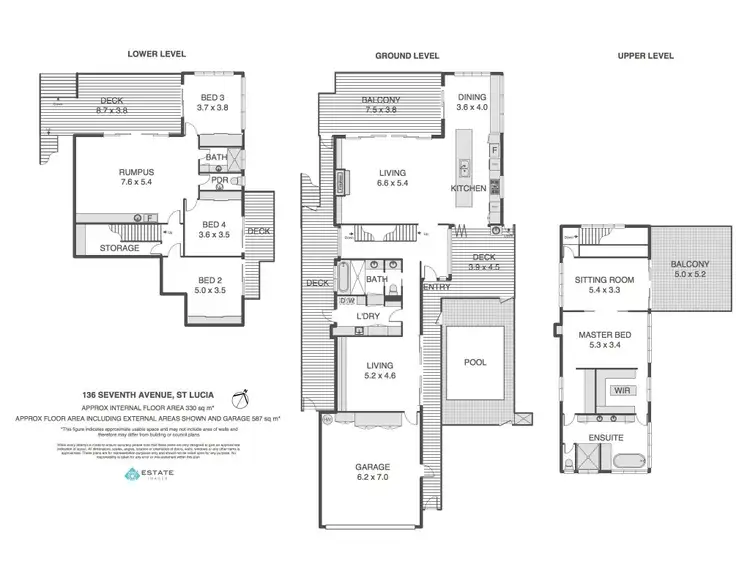 Floorplan of Homely house listing, 136 Seventh Ave, St Lucia QLD 4067
