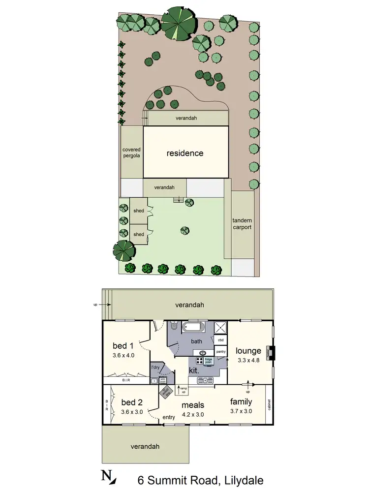 Floorplan of Homely house listing, 6 Summit Road, Lilydale VIC 3140