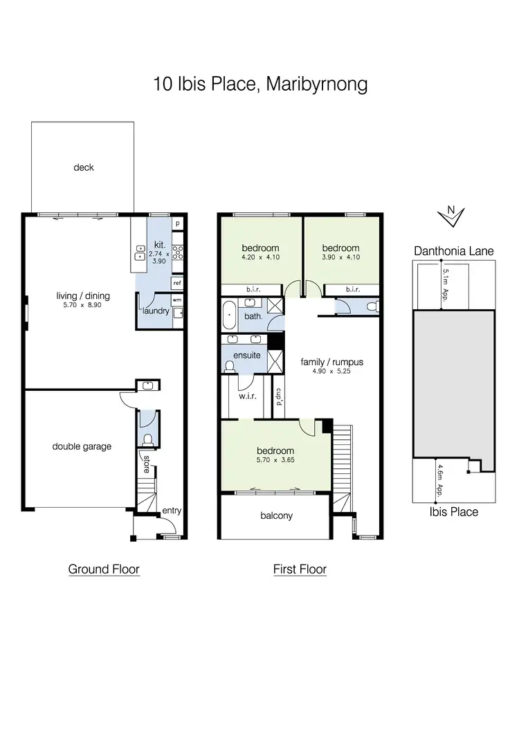 Floorplan of Homely house listing, 10 Ibis Place, Maribyrnong VIC 3032