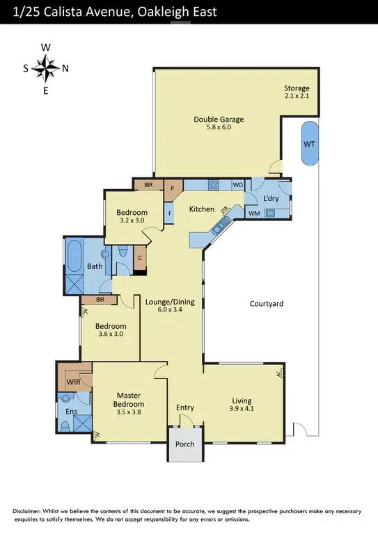 Floorplan of Homely house listing, 1/25 Calista Avenue, Oakleigh East VIC 3166