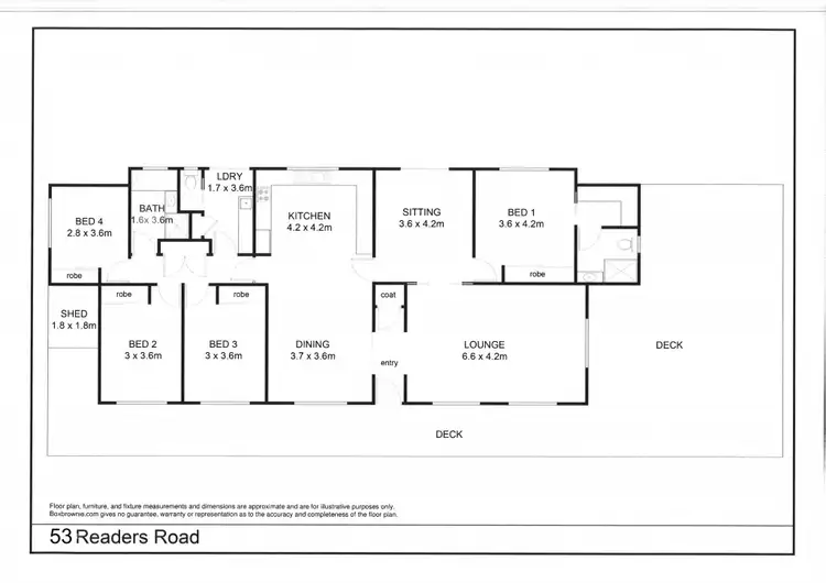 Floorplan of Homely rural property listing, 53 Readers Road, Quialigo via, Goulburn NSW 2580