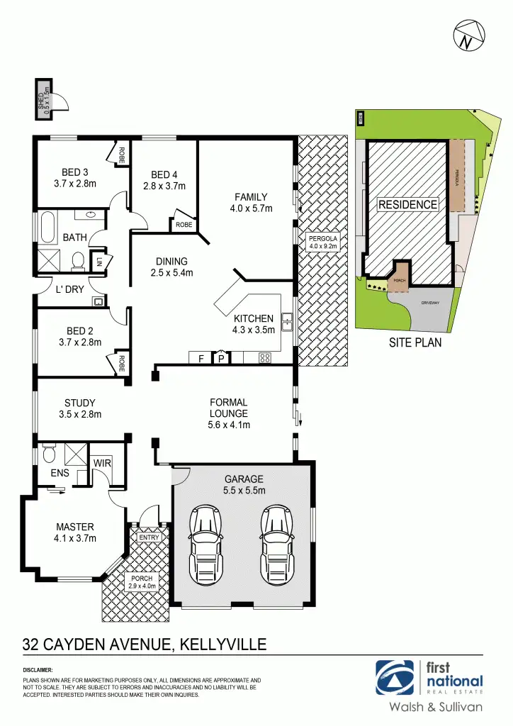 Floorplan of Homely house listing, 32 Cayden Ave, Kellyville NSW 2155