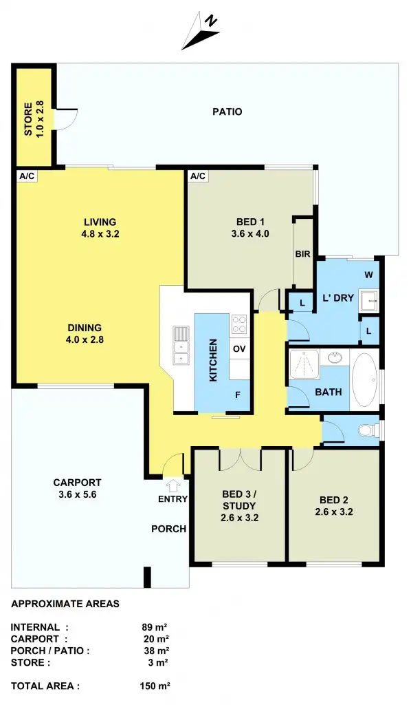 Floorplan of Homely villa listing, 9/9 Malone St, Willagee WA 6156