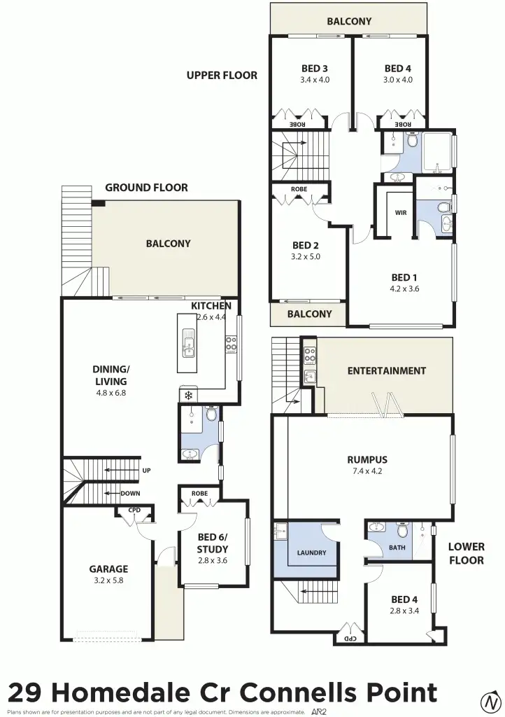 Floorplan of Homely semi-detached listing, 29 Homedale Crescent, Connells Point NSW 2221