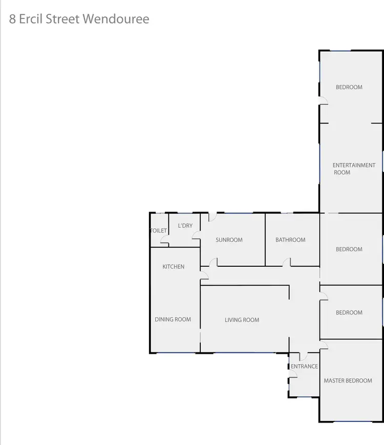 Floorplan of Homely house listing, 8 Ercil Street, Wendouree VIC 3355