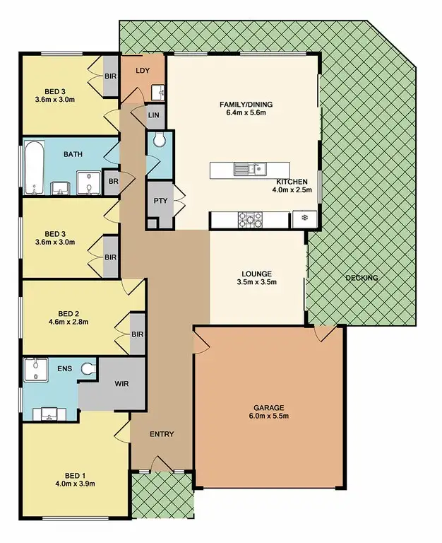 Floorplan of Homely house listing, 20A Hut Street, Whittlesea VIC 3757