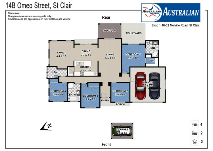 Floorplan of Homely house listing, 14b Omeo Street, St Clair NSW 2759