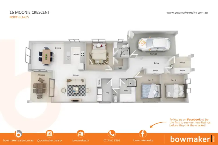 Floorplan of Homely house listing, 16 Moonie Crescent, North Lakes QLD 4509