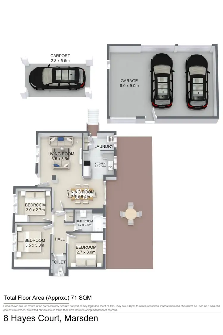Floorplan of Homely house listing, 8 Hayes Court, Marsden QLD 4132