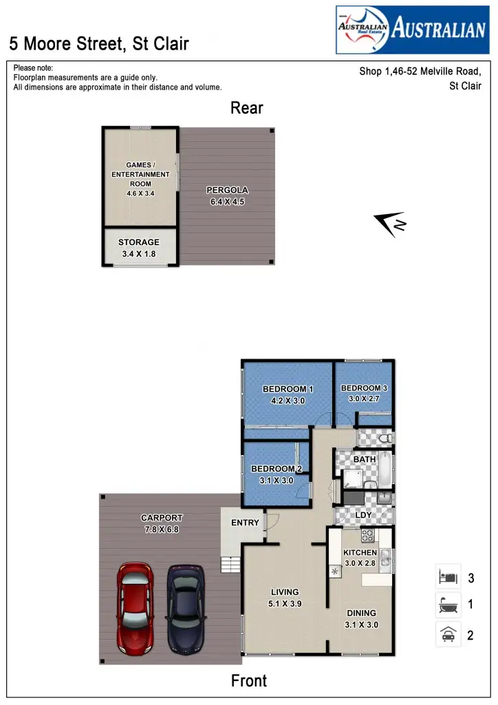 Floorplan of Homely house listing, 5 Moore Street, St Clair NSW 2759
