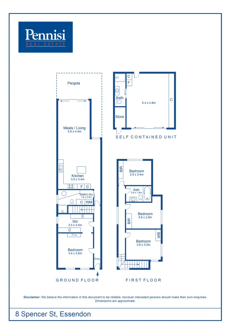 Floorplan of Homely house listing, 8 Spencer Street, Essendon VIC 3040