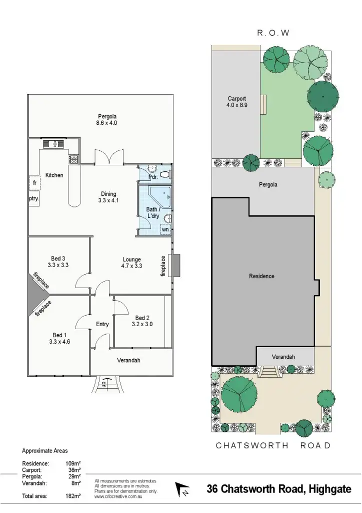 Floorplan of Homely house listing, 36 Chatsworth Road, Highgate WA 6003