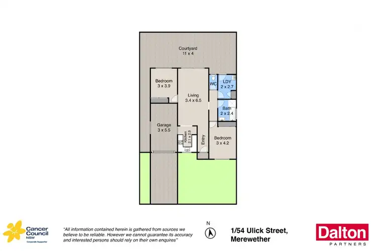 Floorplan of Homely house listing, 1/54 Ulick Street, Merewether NSW 2291