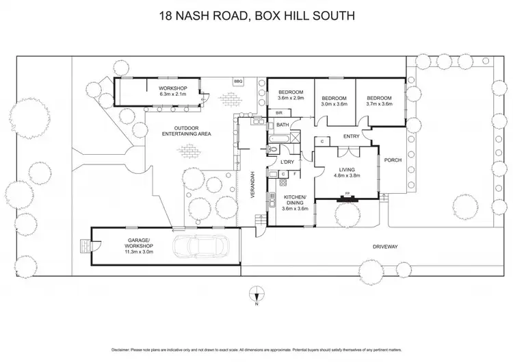 Floorplan of Homely house listing, 18 Nash Road, Box Hill South VIC 3128