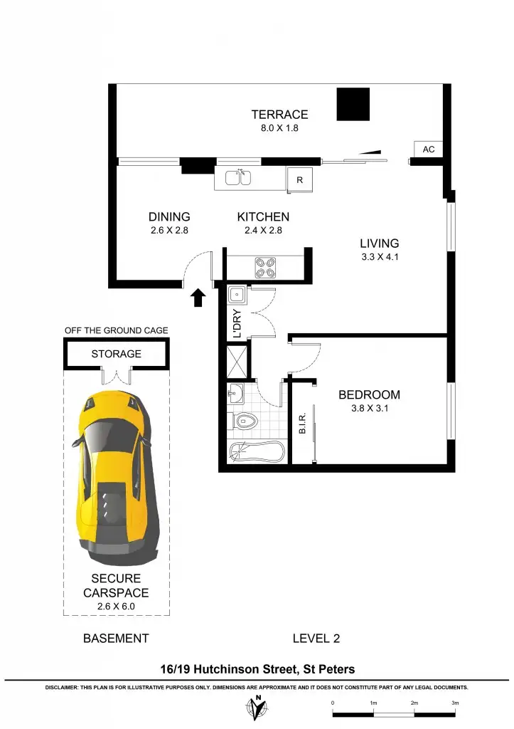 Floorplan of Homely apartment listing, 16/19 Hutchinson Street, St Peters NSW 2044