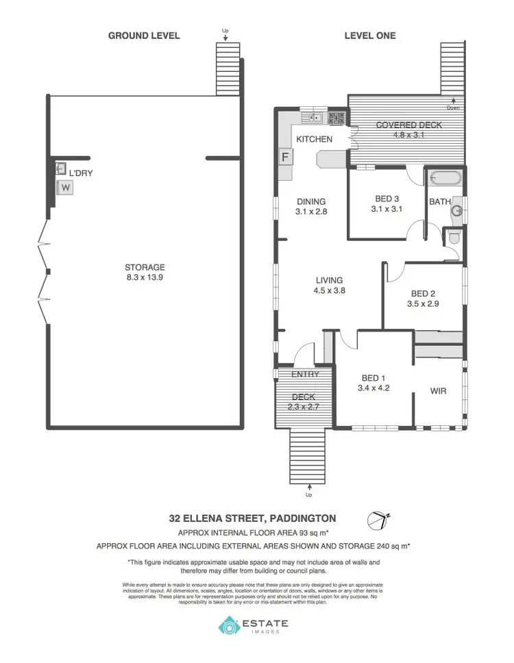 Floorplan of Homely house listing, 32 Ellena Street, Paddington QLD 4064
