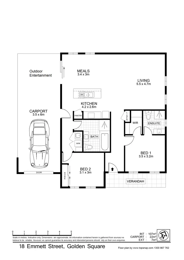 Floorplan of Homely house listing, 9/18A Emmett Street, Golden Square VIC 3555